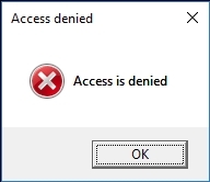 access is denied