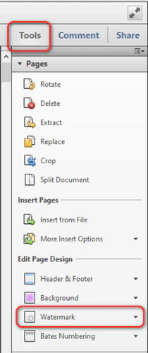 add watermark to pdf adobe acrobat