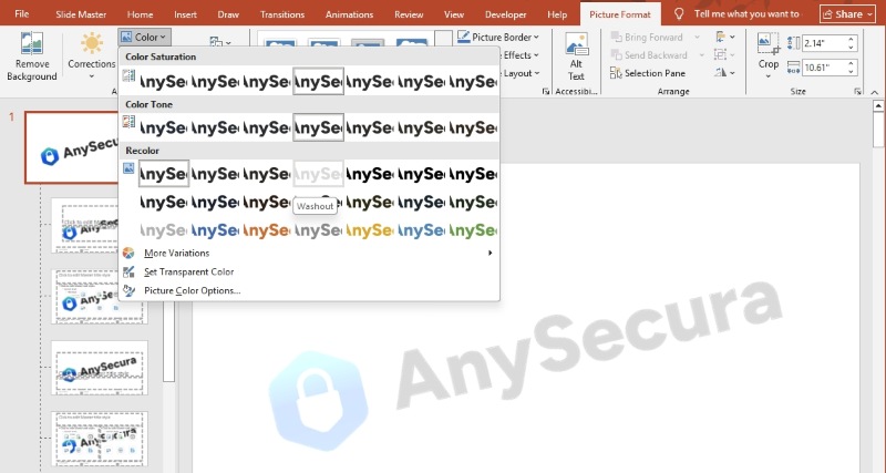 how to add watermark in ppt