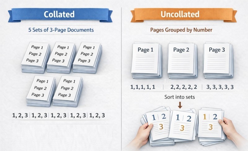 what is the meaning of collate in printer