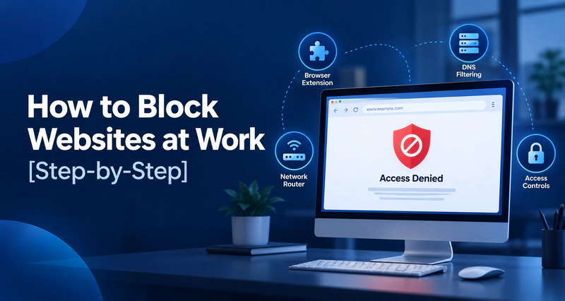 how to block websites at work step by step