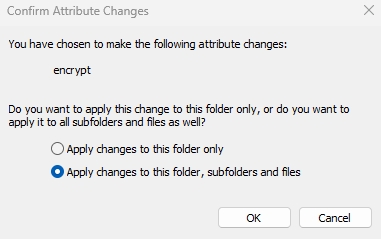 confirm attribute changes