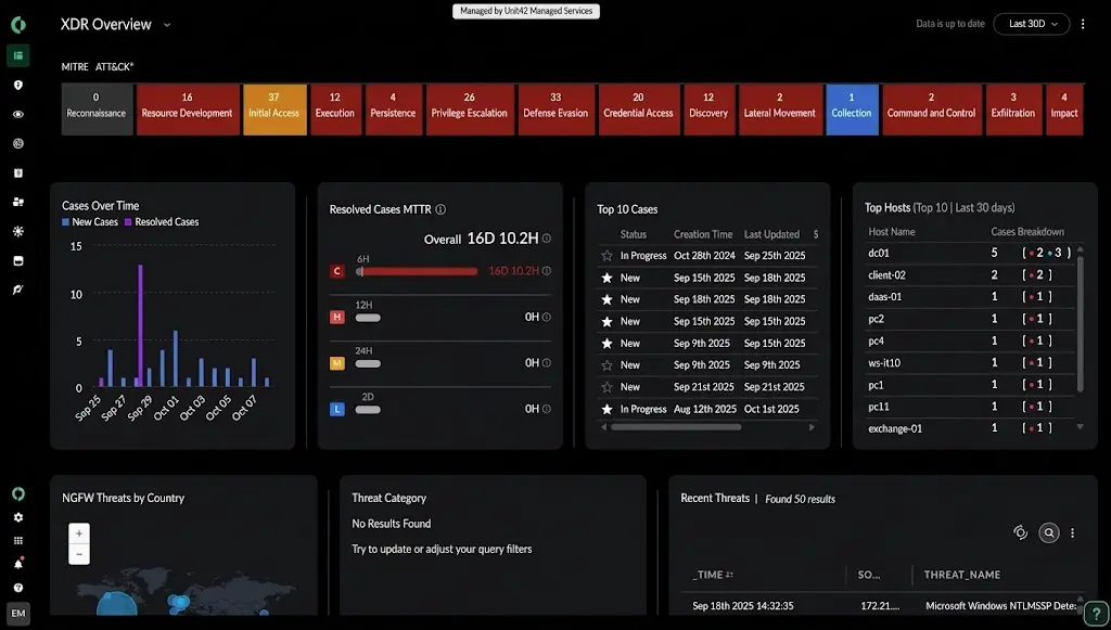 Palo Alto Cortex XDR screenshot