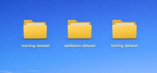 machine learning dataset split diagram