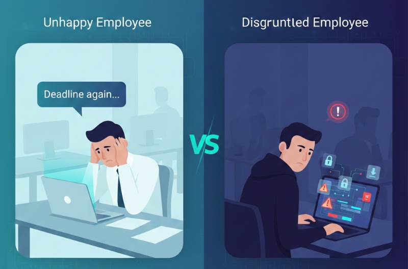 disgruntled employee causing risks