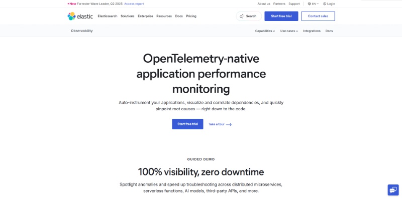 elastic application monitoring tools