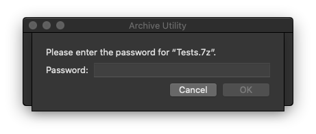 7-zip enter password