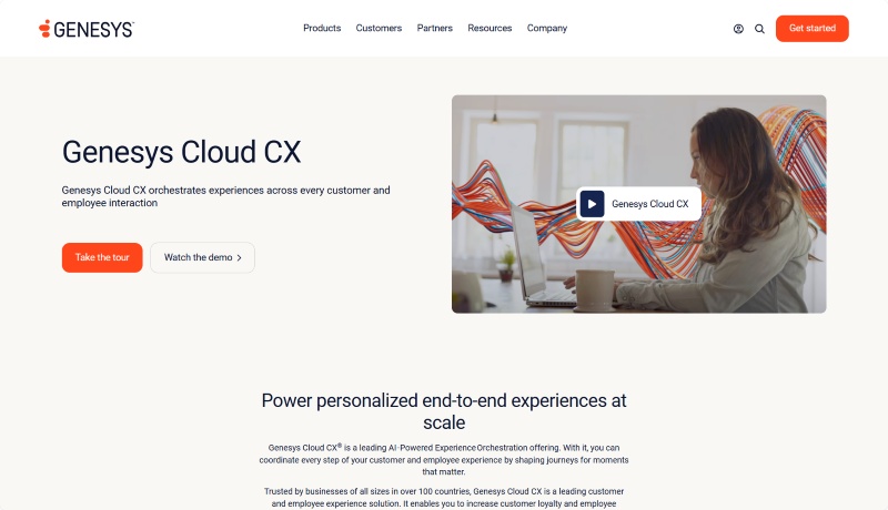 Genesys call center call monitoring software