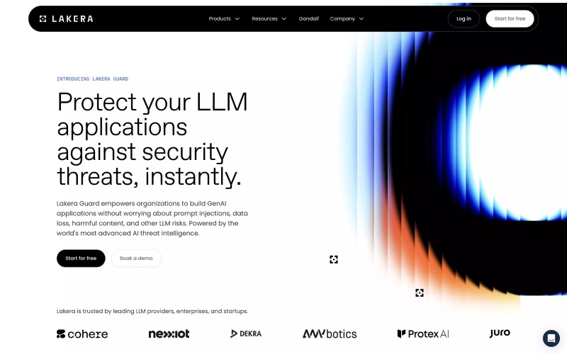 Lakera Guard Webpage