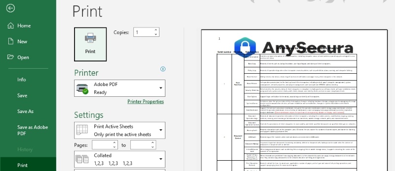 add watermark in excel