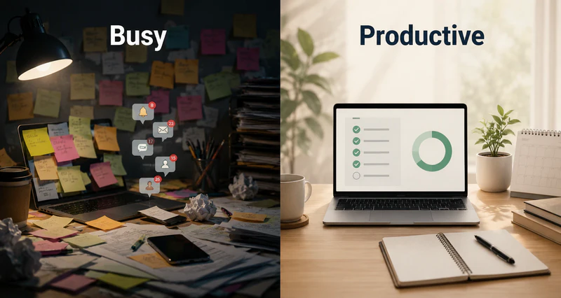 Busy vs Productive Work Habits