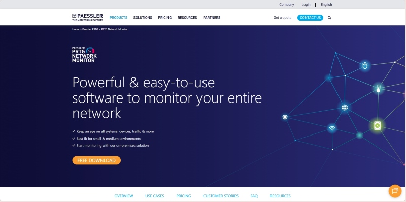 prtg network software monitoring