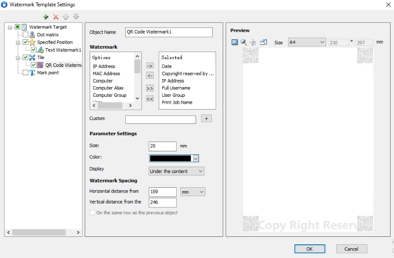 best position for qr code in print
