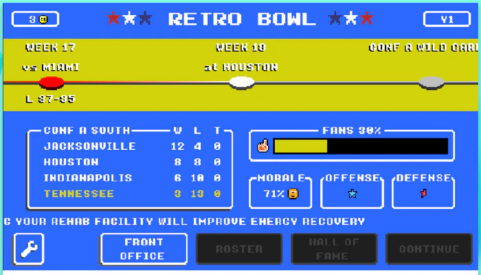 Retro Bowl - top games not blocked by school in 2026