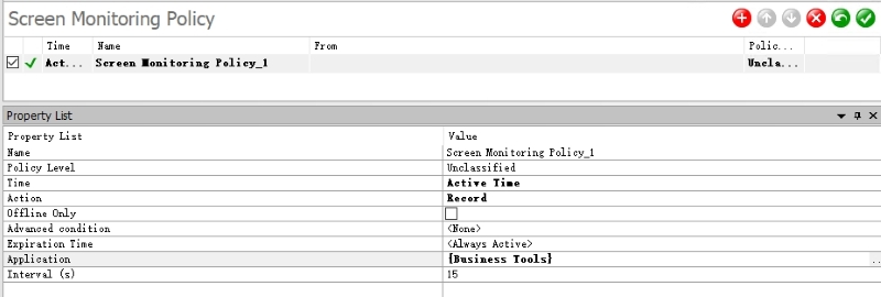 Screen Monitoring Policy