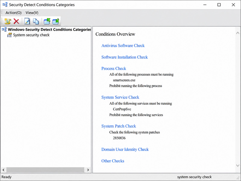 AnySecura security conditions overview
