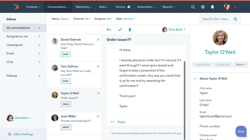 SMB Management Software: HubSpot