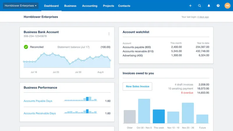 SMB Management Software: Xero