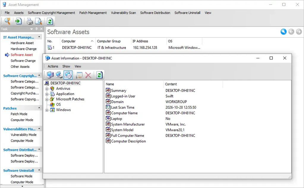 AnySecura software asset management