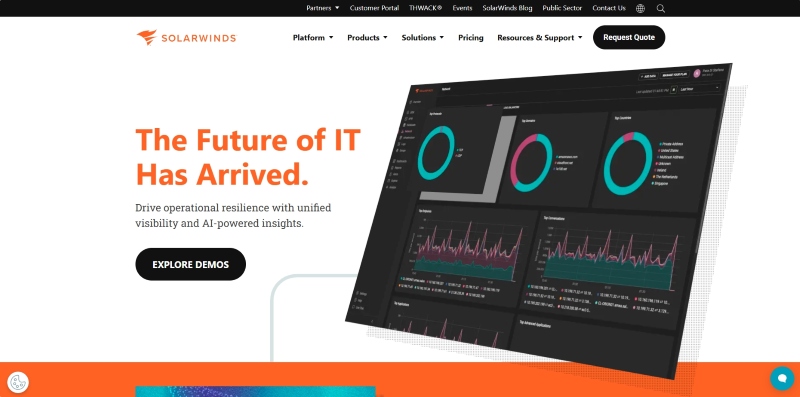 solarwinds network monitoring software