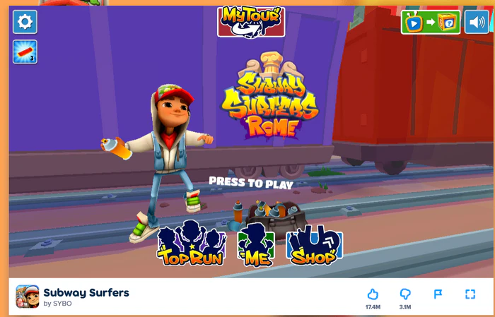 Subway Surfers - top games not blocked by school in 2026