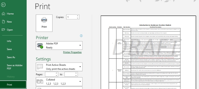 add watermark in Excel