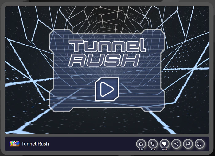 Tunnel Rush - top games not blocked by school in 2026