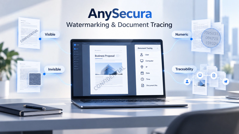 AnySecura document watermarking and traceability