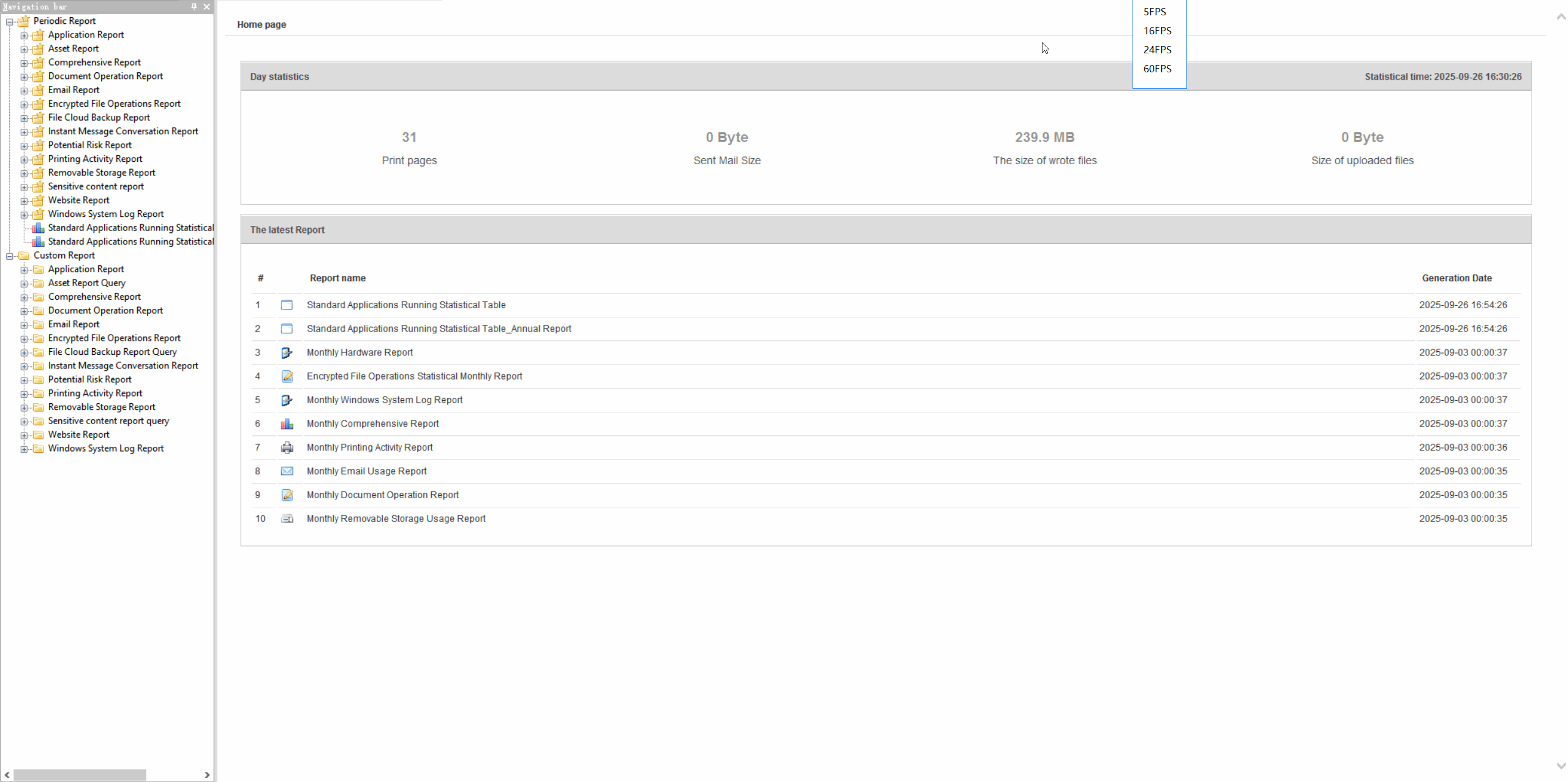 Usage Statistics & Reports demonstration