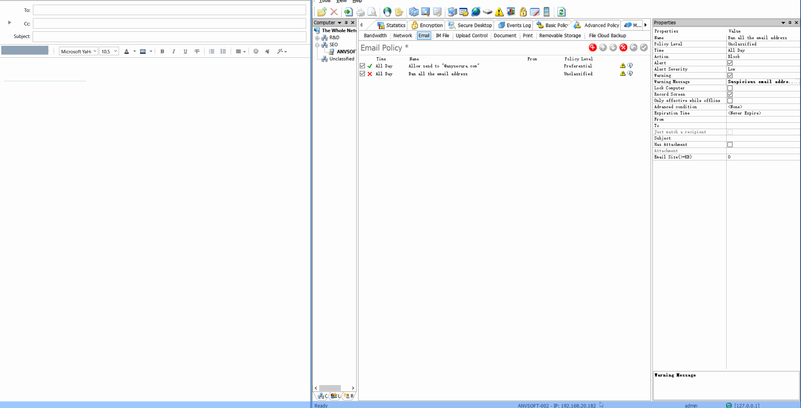 Domain Restrictions demonstration