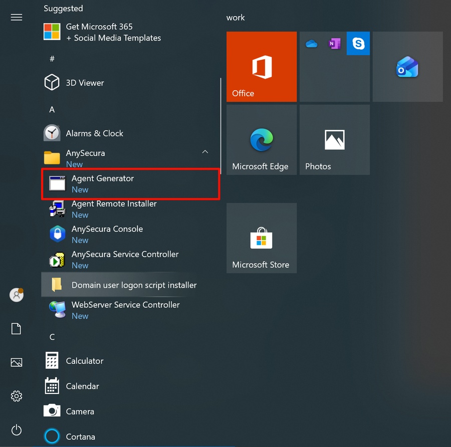 Agent Installation Step 1