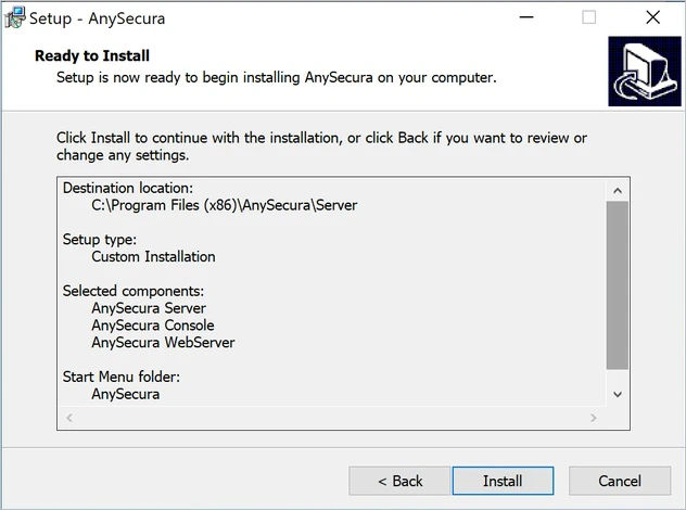 install anysecura
