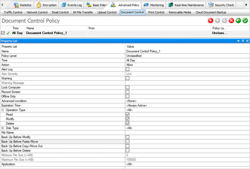 Document Control Policy