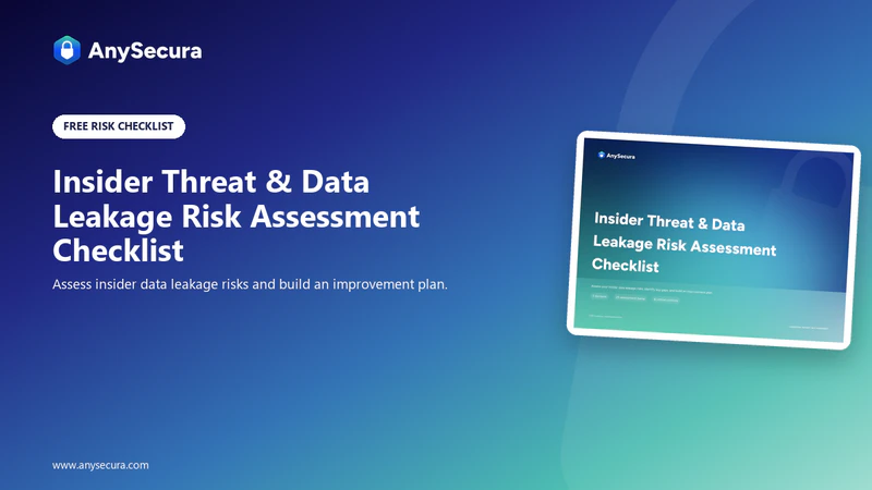 Insider threat and data leakage risk assessment checklist