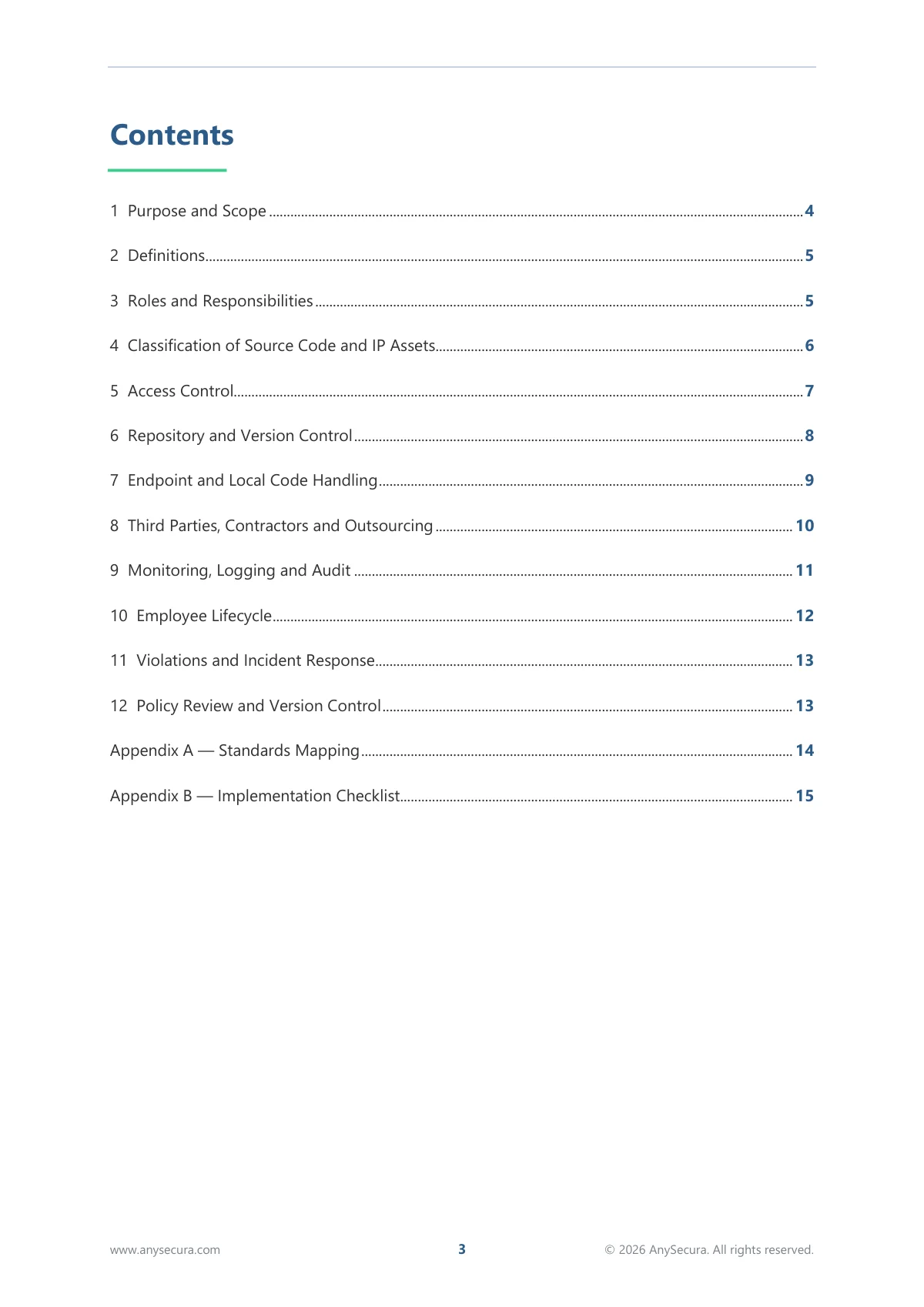Source Code and Intellectual Property Protection Policy Template preview