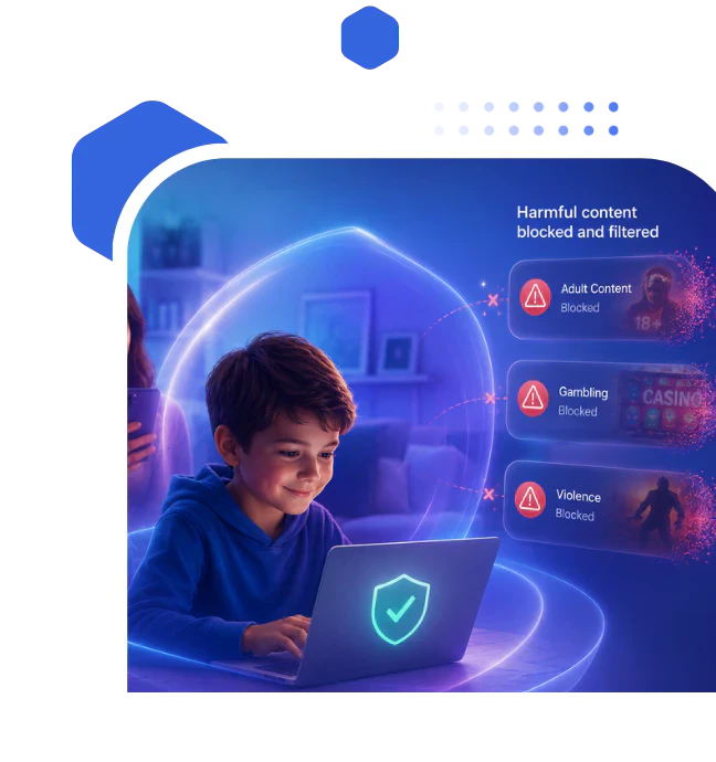 AnySecura web filter blocks harmful websites