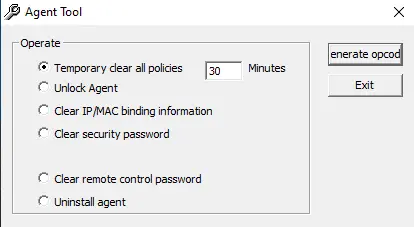 AnySecura Agent Tool Uninstallation interface