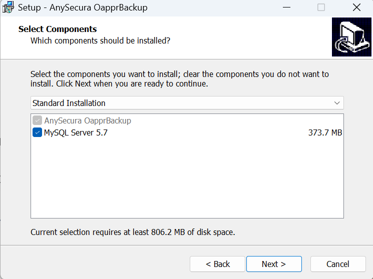 Install and deploy application document storage server