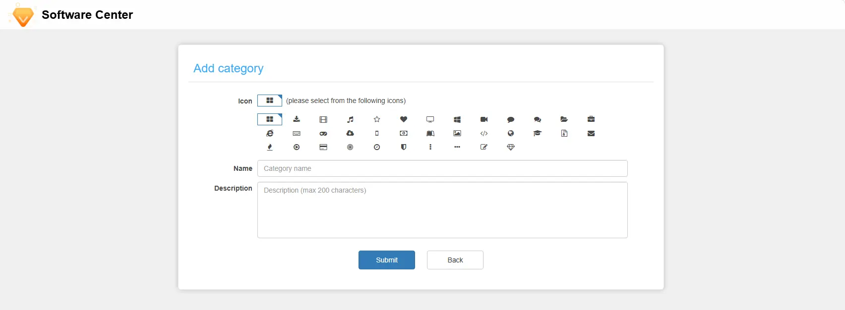 AnySecura Settings - Category Management interface